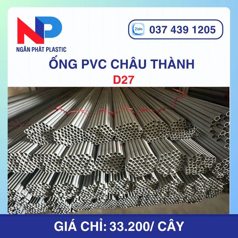 Ống Nhựa uPVC D27 Châu Thành Bơm Cát